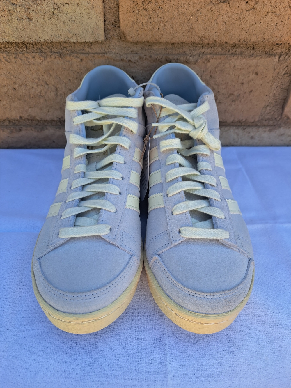 Adidas Men's Kareem Abdul Jabar Suede Low-Top Sneakers in Light Purple and Cream